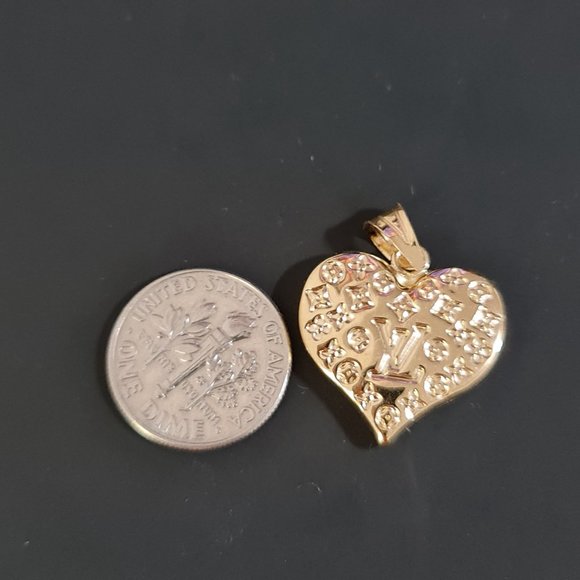 Heart shape gold pendant - Picture 11 of 13